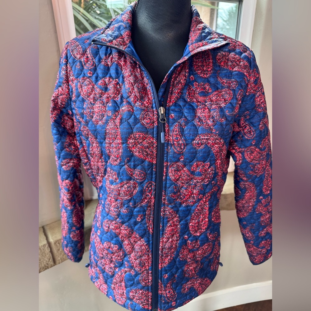 LANDS' END Quilted PrimaLoft®  Pocket Packable Jacket Women’s Size Small (6-8P)